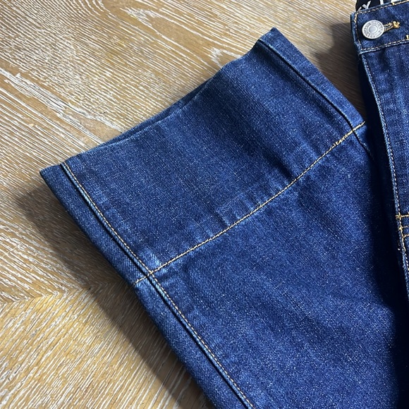 GREY LAB Dark Denim High Waist Wide Leg Jeans S - Picture 8 of 11